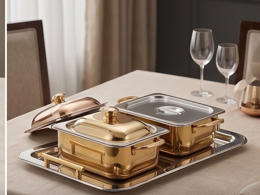 Bain marie pots, inset pans and catering trays